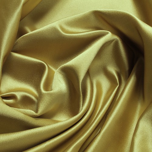 Stoff Duchesse Seide Satin gold fest weich - Picture 1 of 2