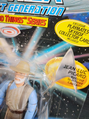 Star Trek The Next Generation Jean-Luc Picard All Good Things 1995 Playmates - Afbeelding 3 van 4