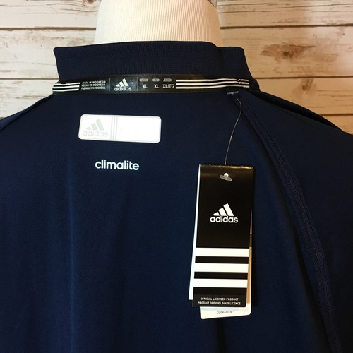 Adidas Herren Golfshirt Navy XL Climalite mit CCU Logo Kurzarm Poly NEU - Bild 7 von 9