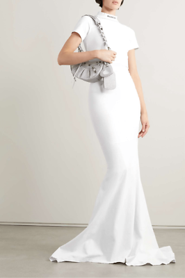 balenciaga maxi dress Embroidered maxi dress