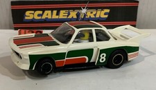 Slot Car Triang Scalextric C116 Bmw 3.0 Csl 8 White/Green