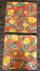 🧡💛💚 Ikea 'Solblekt' Large  Floral Fabric Cushion Covers - 65cm x 65cm - NOS