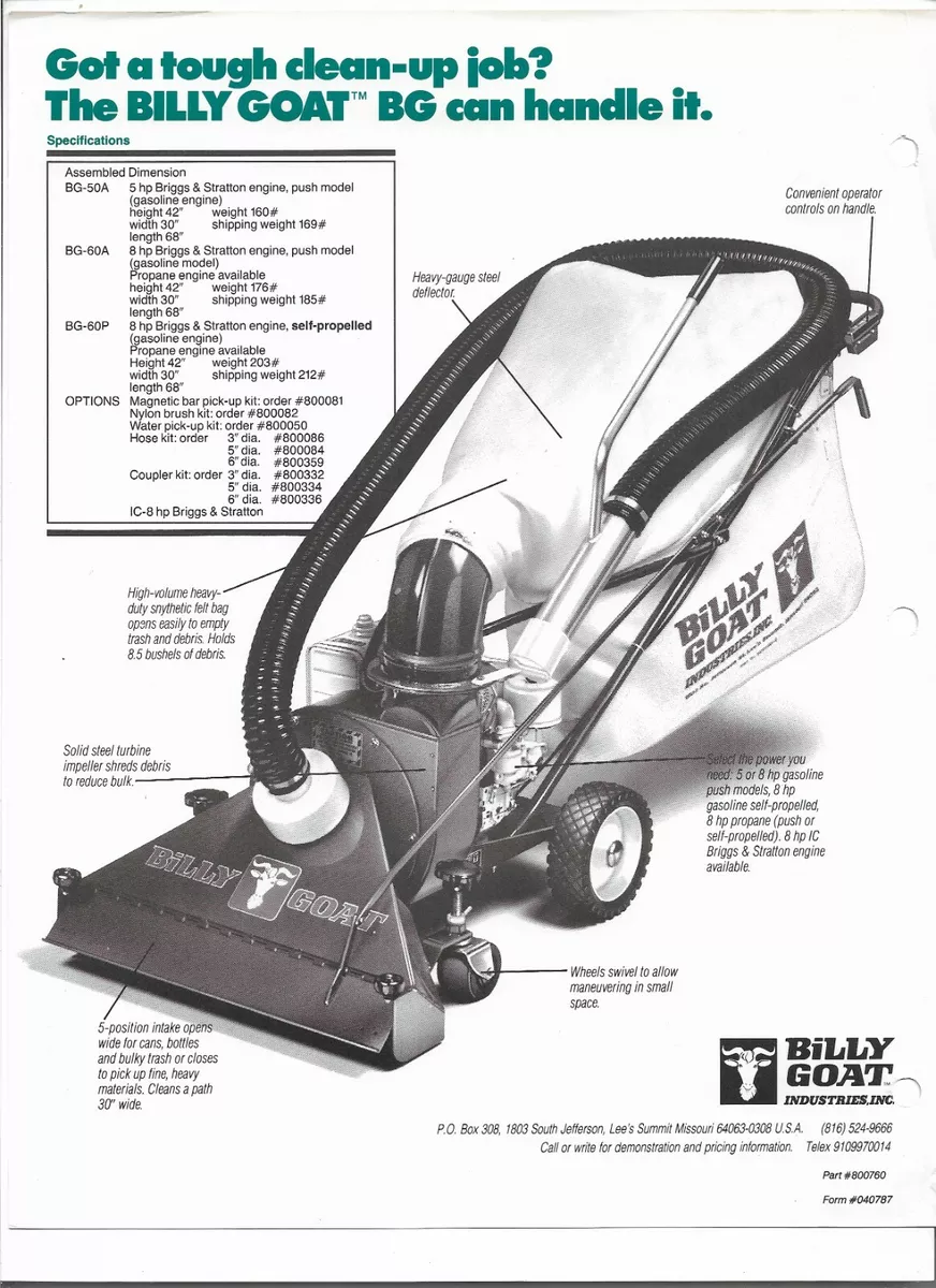 Billy online goat vacuums