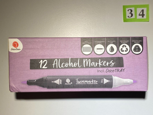 DecoTime Twin markers: Glitter, Metallic, Waterbased, Alcoholbased. - Afbeelding 108 van 272