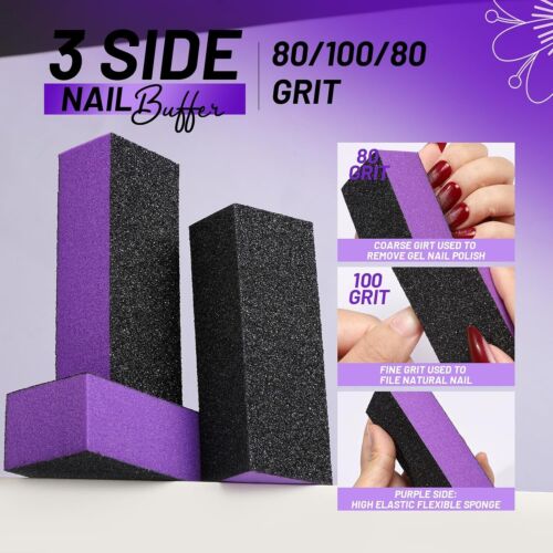 Nail Care Kit, Nail Buffers and Files, Nail Cuticle Tools Kit, Nail Manicure ... - Picture 3 of 8