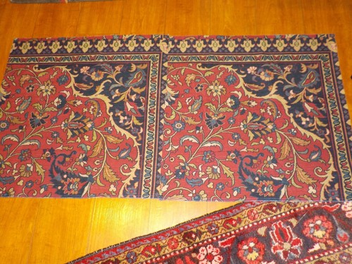 Ralph Lauren POET'S SOCIETY RUG Euro Panels FABRIC (20)  27 1/2"w X27"l New - Picture 6 of 6