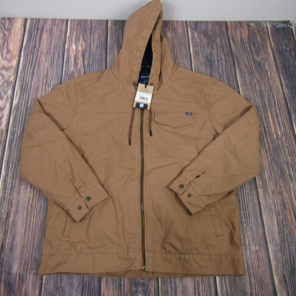 Chubbies NEW NWT Mens XL Cotton Hooded Jacket The Harvester