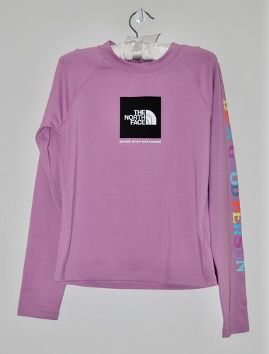NWT The North Face Girl's Purple Amphibious Long Sleeve Sun T-Shirt sz 10 12