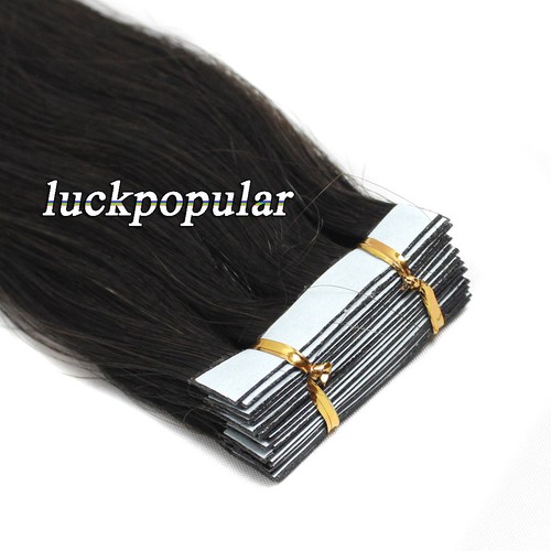 Seamless Tape In Human Hair Extensions Skin Weft Thick Hair Full Head20-40-60Pcs - Picture 19 of 98