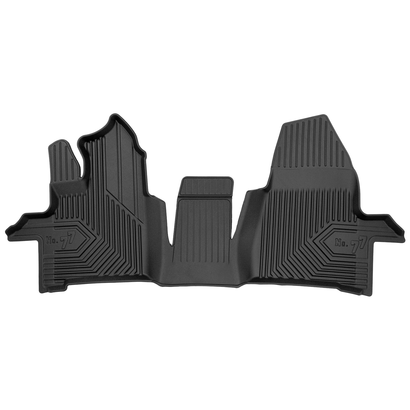 Tapis de sol TPE Frogum No.77 pour Ford Transit Custom I 2017-2023 ensemble complet noir