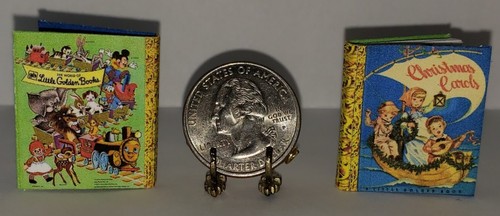 1:6 SCALE MINIATURE GOLDEN BOOK CHRISTMAS CAROLS PLAYSCALE BARBIE - Picture 1 of 5