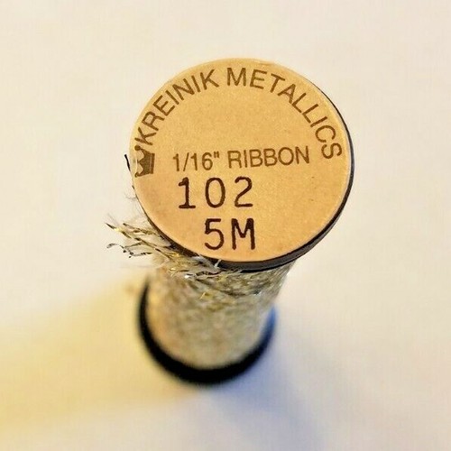 Kreinik 1/16 in Ribbon 5 m Spools You Choose Colors Polyester Metallic - Picture 41 of 109