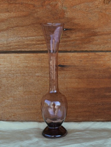 1973 Westwood IMPCO Sorrento Gem Tone Bubble Glass Bud Vase 8711 Amethyst 10" - Picture 12 of 12