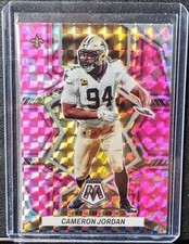 2022 Panini Mosaic Cameron Jordan Pink Mosaic Prizm #142 New Orleans Saints
