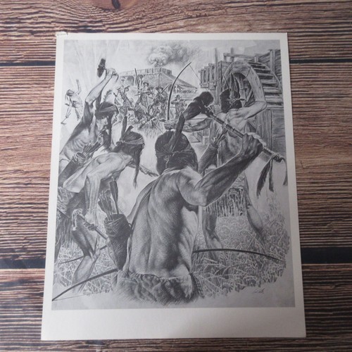 Paul Calle Steelmaking Print / Litho - Massacre Ends First American Ironworks - Picture 2 of 5