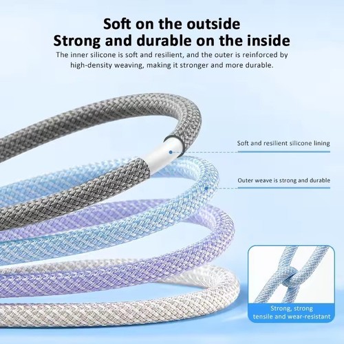 Type-C for iPhone Fast Charging Cable Braided USB-C Charger Lead 14/11/X Pro Max - Picture 11 of 21