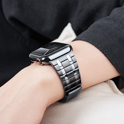 Style Stainless Steel Band for Apple Watch Ultra 2 9 8 7 6 Magnetic Links Strap - Picture 5 of 14