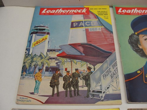 LOT 8 ~ 1954 LEATHERNECK MAGAZIN DER MARINES ~ FEHLT AUG, OKT, NOV & DEZ - Bild 2 von 9