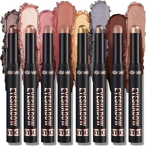 8PCS Eyeshadow Stick Set Shimmer Cream Eyeshadow Pencil Crayon Waterproof Makeup - Picture 22 of 26