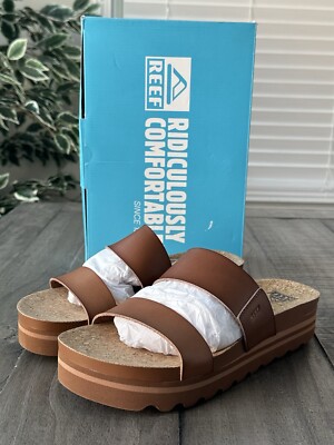 BYOTHERS★ Highch plaform sandals★2色 Reef Women's US 9.5 Cushion Vista Hi Espresso Duo Slip On