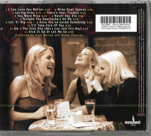 Dixie Chicks WIDE OPEN SPACES - Music Audio CD Monument NK 68195 - Picture 2 of 3
