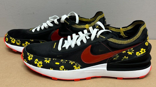 Nike Waffle One Sunflower Black/Red/Yellow/White DQ7637-001 - Men’s Size 10.5 - Picture 5 of 8