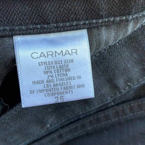Carmar LF Women's Black Split Knee Moto Skinny Jeans sz 26 - Picture 8 of 8