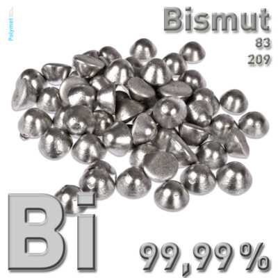 400g Bismut Wismut, Bismuth Bi 99,99% reines Metall Element 83 0,4 kg Kristalle