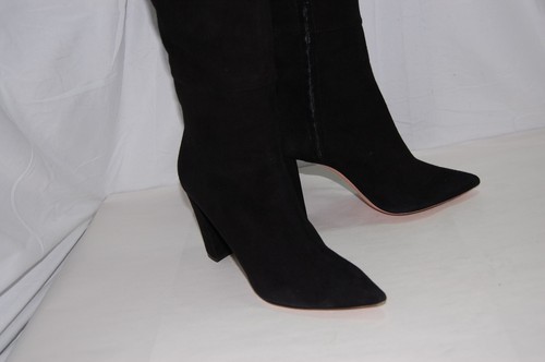 40/US9❤️Jean-Michel Cazabat Paris Suede Leather Over the knee THIGH HIGH BOOTS - Picture 8 of 14