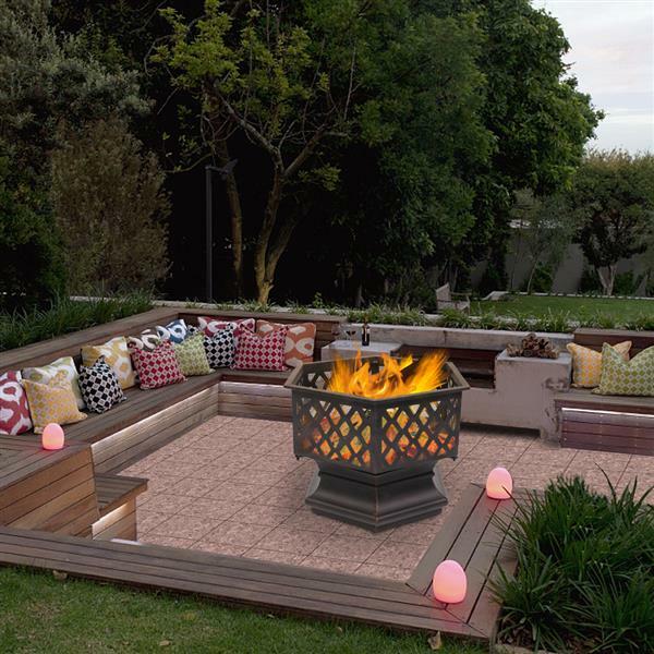 24"Hex Shaped Patio Fire Pit Outdoor Home Garden Backyard ... 24"Hex Shaped Patio Fire Pit Outdoor Home Garden Backyard ... on Zeny 24 Inch Outdoor Hex Shaped Patio Fire Pit Home Garden Backyard Firepit Bowl Fireplace id=52731