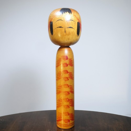 Vintage Kokeshi Holzpuppe Japan, signiert vom Künstler, X-Large (15,5", 2,3 Pfund) - Bild 8 von 19