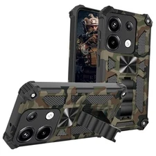  for Xiaomi Case Camouflage with Kickstand, Redmi Note 13 Pro 5G Army Green