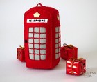 Handmade Felt Christmas Decorations Xmas Hanging London Telephone Booth Ornament