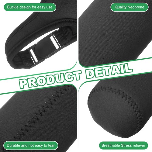 2pcs 15.5-20oz Neoprene Insulated Carrier Water Bottle Sleeve, Black - Picture 4 of 7