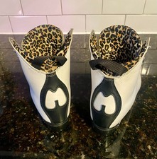 Moxi Jack Vegan White Roller Skate Boots Size 6   Boot Only   Black Backstay