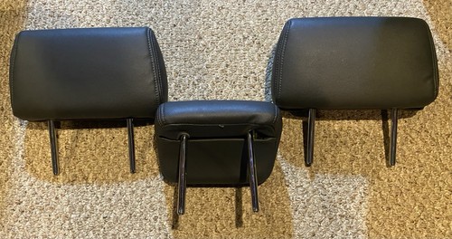 2005 - 2011 Toyota Tacoma Rear Seat Headrest Set Leather OEM - Foto 2 di 2