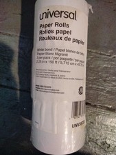 Adding Machine/Calculator Roll, 16 lb, 1/2" Core, 2-1/4" x 150 ft, WHI