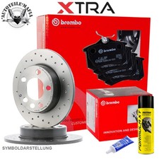 Brembo Bremsensatz + Reiniger Sport Xtra HINTEN Ø 282mm Audi A3 Q3 VW CC Passat