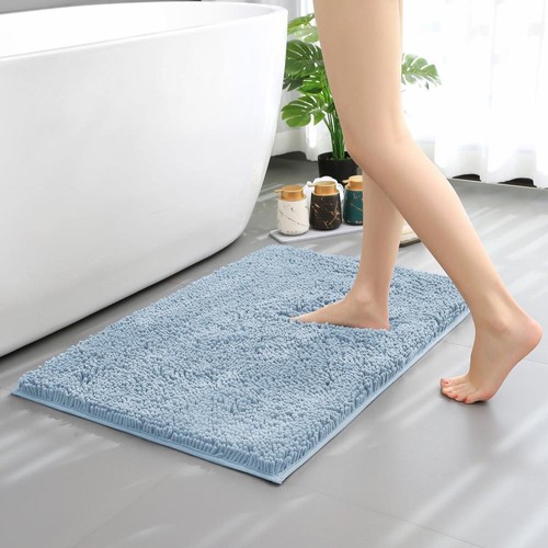 Quick Bathroom Rug Absorbent Chenille Washable Dry New Mat Soft Non-Slip Bath θ - Picture 15 of 20