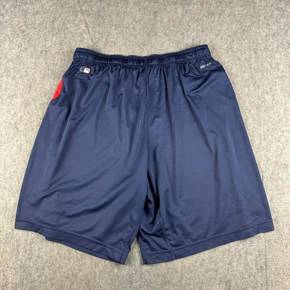 Pantalones Cortos de Béisbol Nike Boston Red Sox Dri Fit Performance Para Hombre XXL Azul Marino Rojo Logo Foto 2 de 4