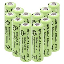1.2v AA Size 2400mAh High Capacity Rechargeable Batteries,Low Self Discharge ...