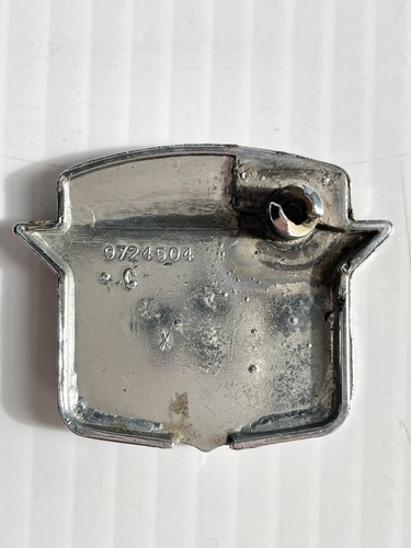 1970s Cadillac Rear Trunk Key Hole Cover Emblem Badge OEM 9724504 - Picture 4 of 6