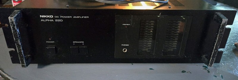 Nikko Alpha 220 DC Power Amplifier - Solid Built Powehouse - Tested Vintage Amp