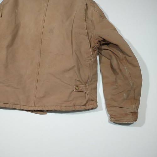 Giacca Carhartt vintage J02 BRN taglia 44 artico trapuntata colletto velluto a coste Union USA - Foto 16 di 18