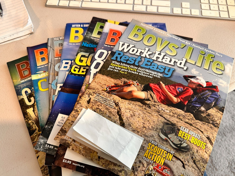 2013 BOYS LIFE Scout MAGAZINE Lot (6) Issues Youth Scouting Publication Camp