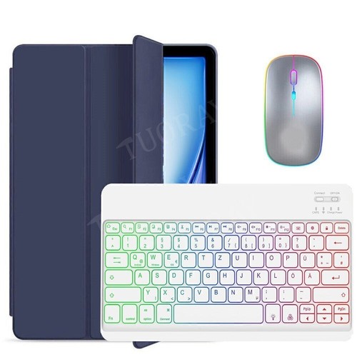 Für iPad Pro 11" M4/M5 2024 2025 QWERTZ Beleuchtet Tastatur Schutzhülle mit Maus - Bild 7 von 40