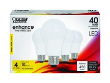 Feit Electric OM40/930CA10K/4 6W 3000K 450 Lumens Bright White LED Light Bulb