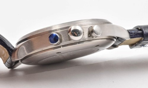 HUGE ROUND 47.2mm ADEE KAYE Chronograph & 3 Multi Time Men's Quartz Wristwatch - Picture 5 of 7