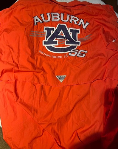 Men's XL Columbia Auburn PFG Vented Fishing Shirt NCAA - Picture 9 of 9