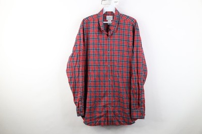 Vintage Y2K LL Bean Mens Large Traditional Fit Collared Button Down Shirt Plaid